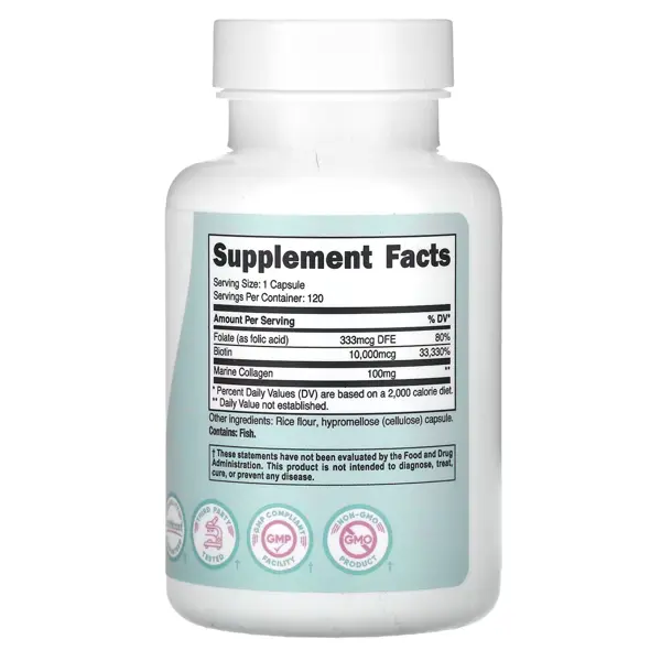 Nutricost Women Biotin With Folate & Collagen 10,000 Mcg Capsules